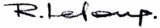 Signature of Roger Leloup